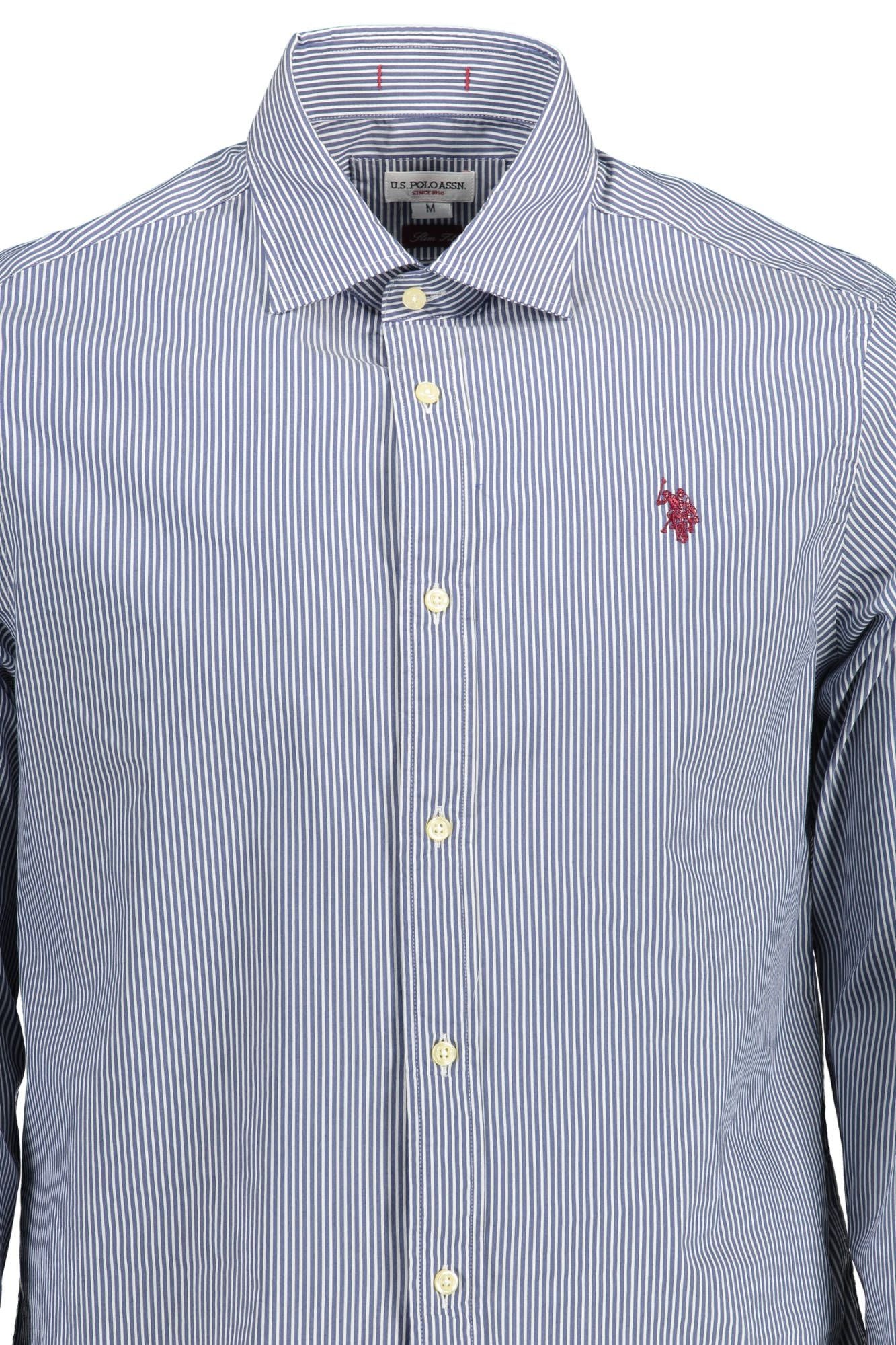 Blue Cotton Men Shirt