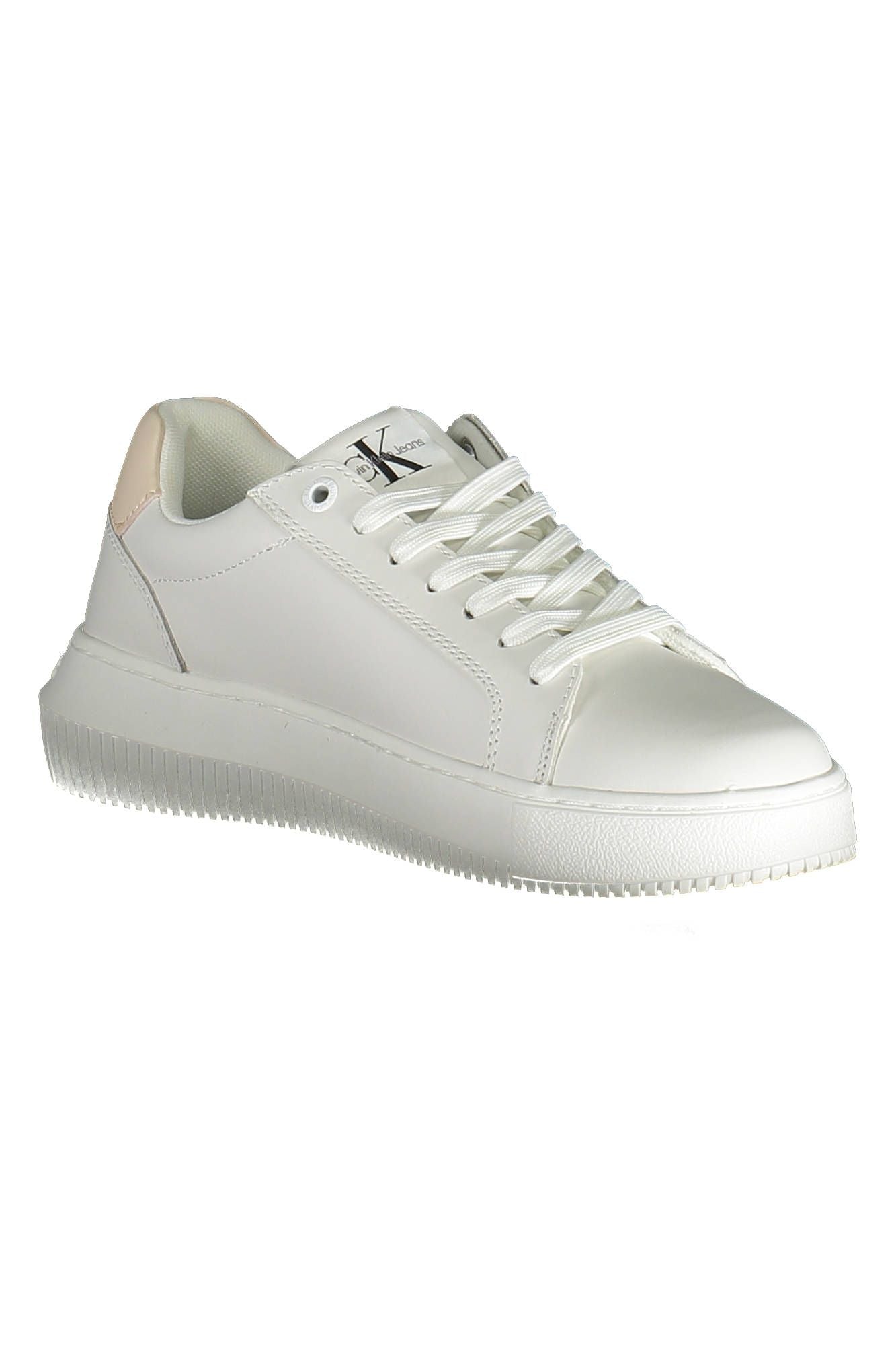 Weiße Leder Damen Sneaker