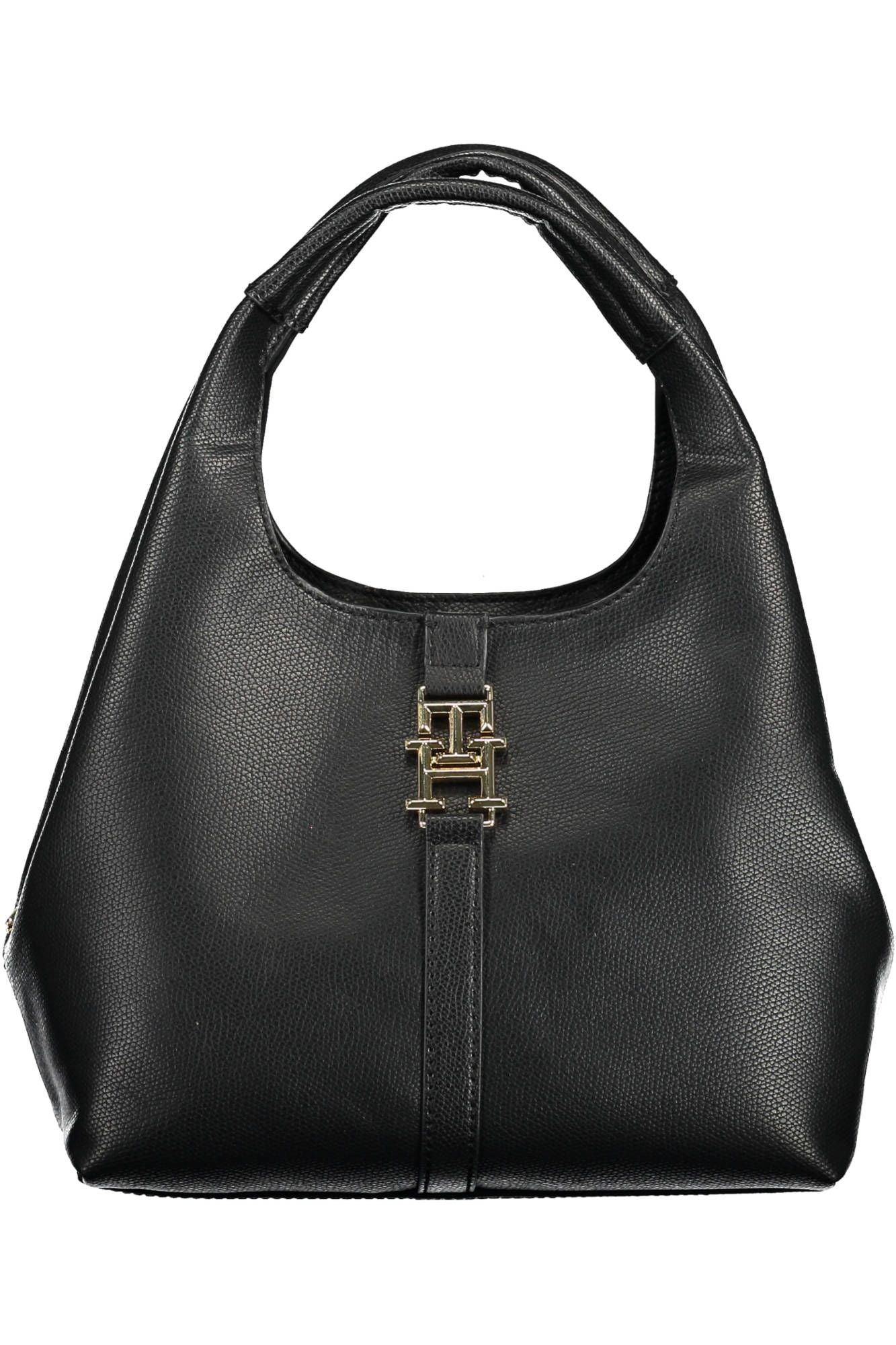 Black Polyethylene Women Handbag