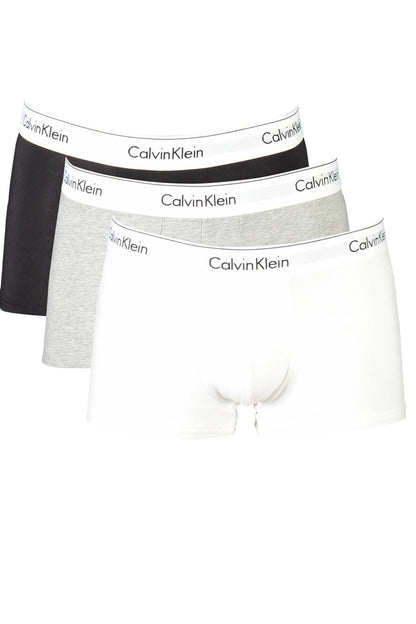 Gray Cotton Men Trunk