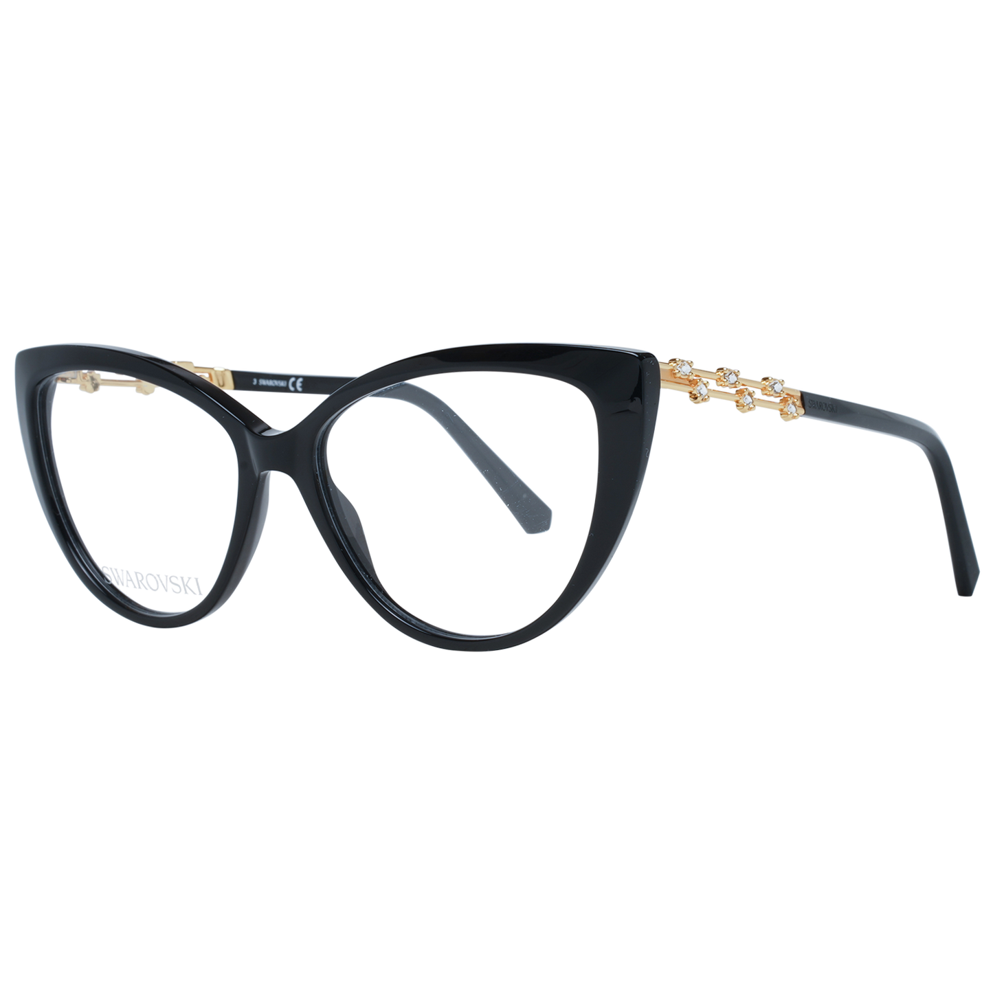 Elegante schwarze Cat Eye Designerbrille