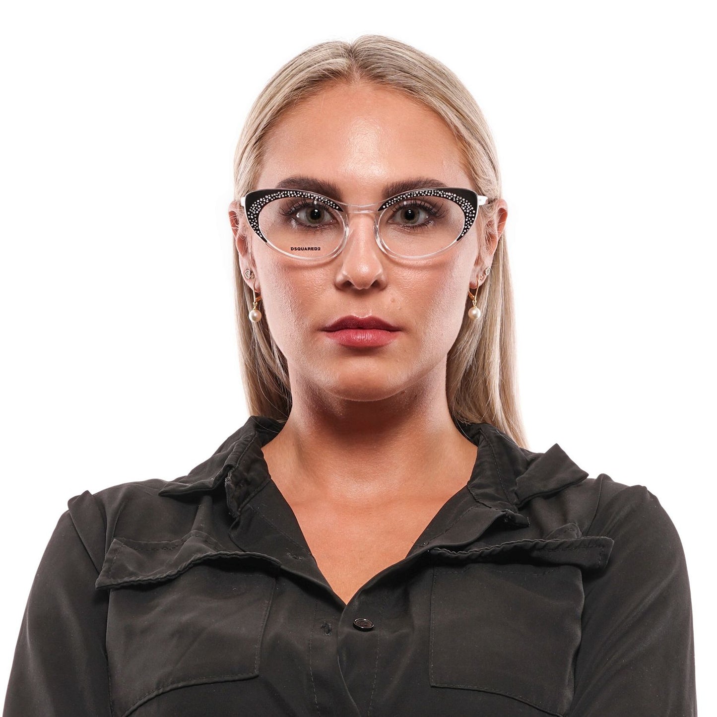 Schicke schwarze Vollrand-Designerbrille