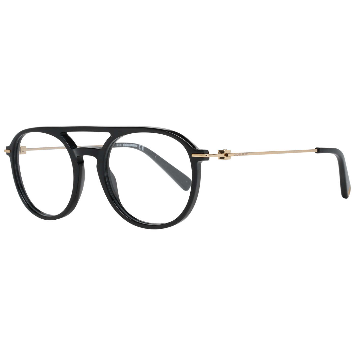 Schlanke schwarze Designerbrille mit Vollrand