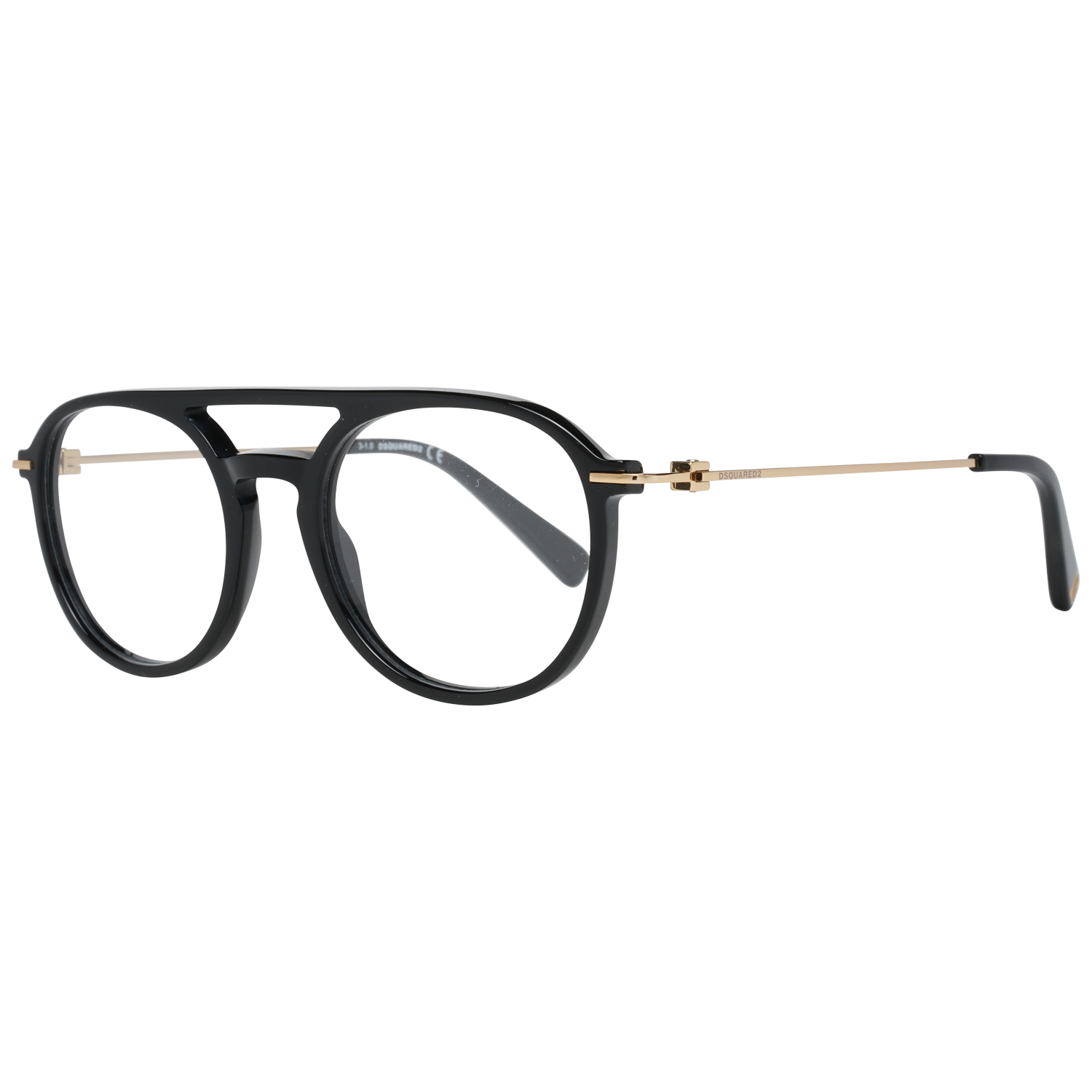 Schlanke schwarze Designerbrille mit Vollrand