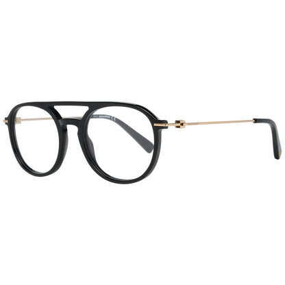 Schlanke schwarze Designerbrille mit Vollrand