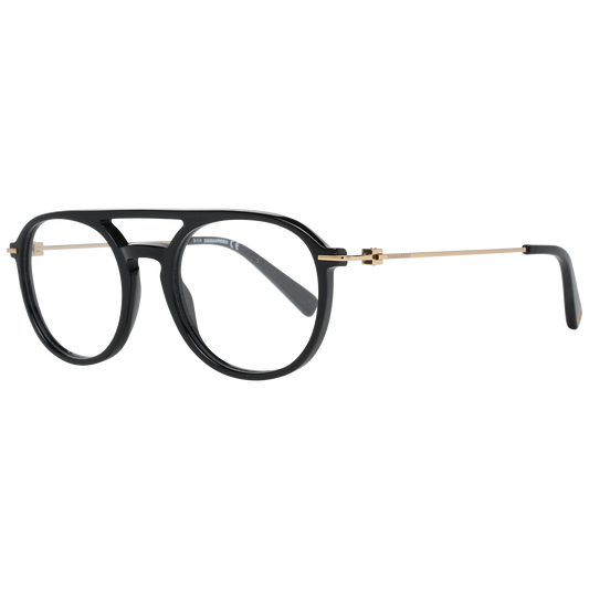 Schlanke schwarze Designerbrille mit Vollrand