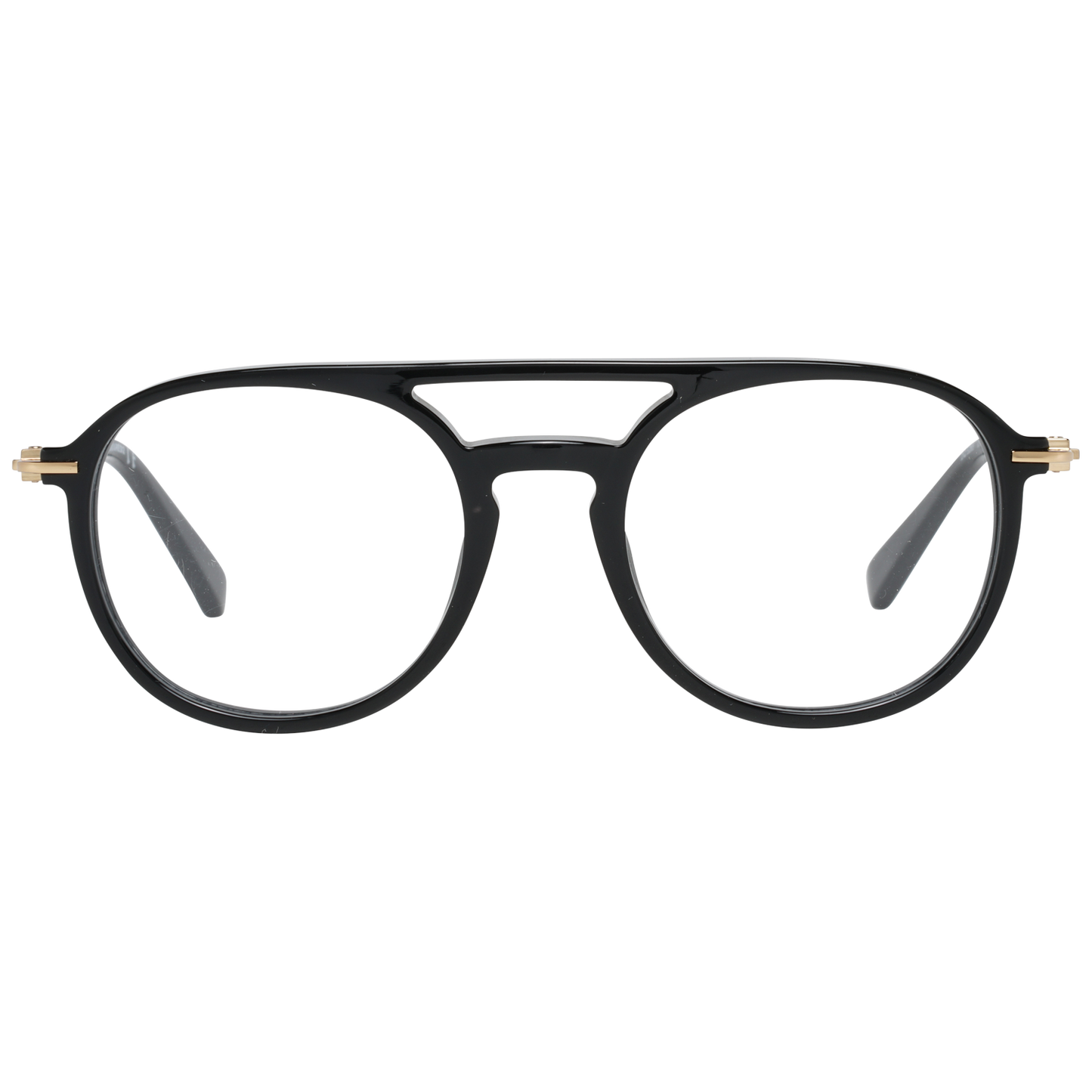 Schlanke schwarze Designerbrille mit Vollrand