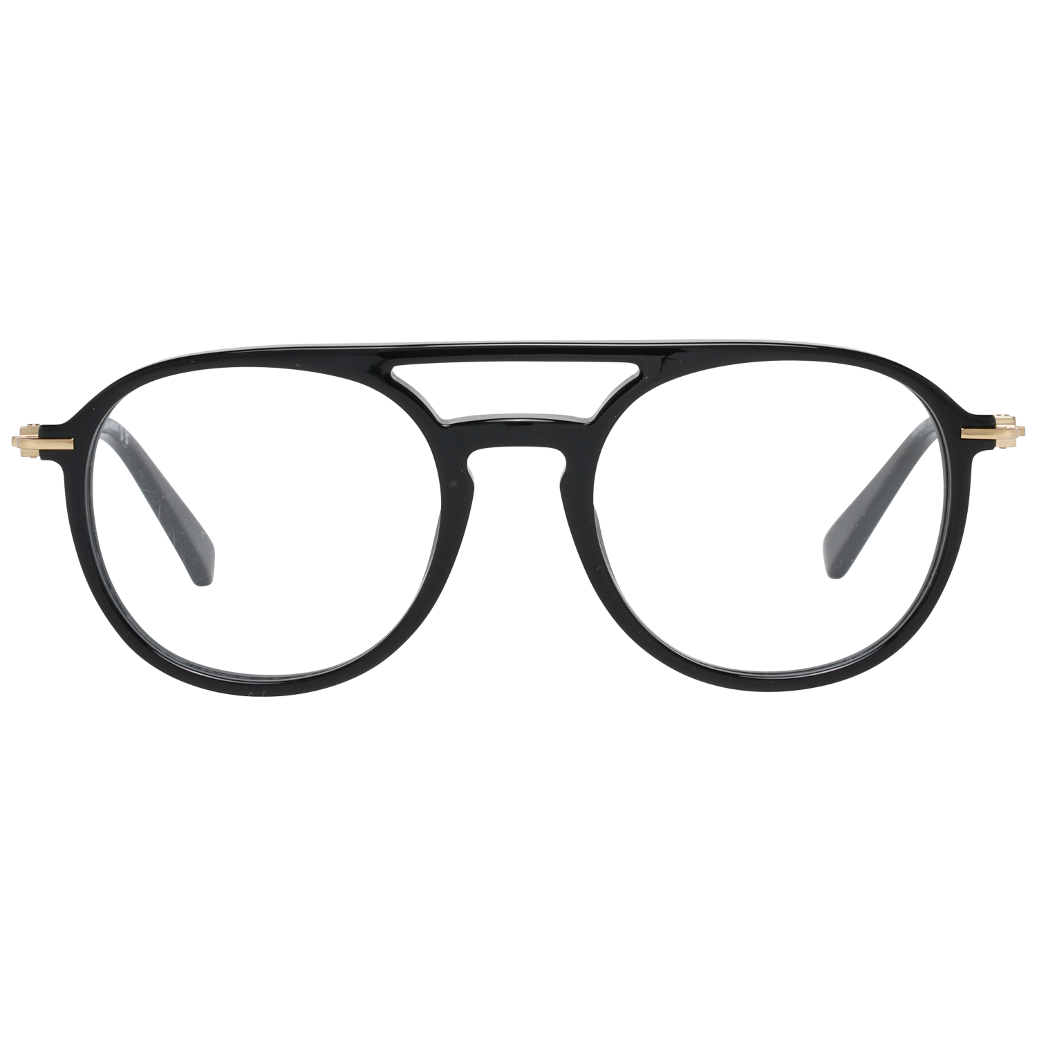 Schlanke schwarze Designerbrille mit Vollrand