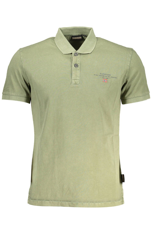 Grünes Poloshirt aus Baumwolle für Herren