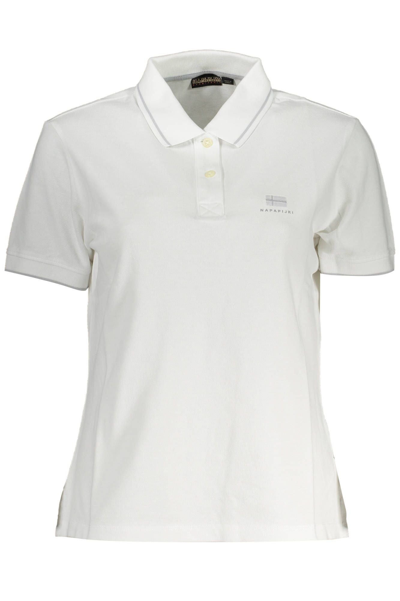 Weißes Poloshirt aus Baumwolle für Damen