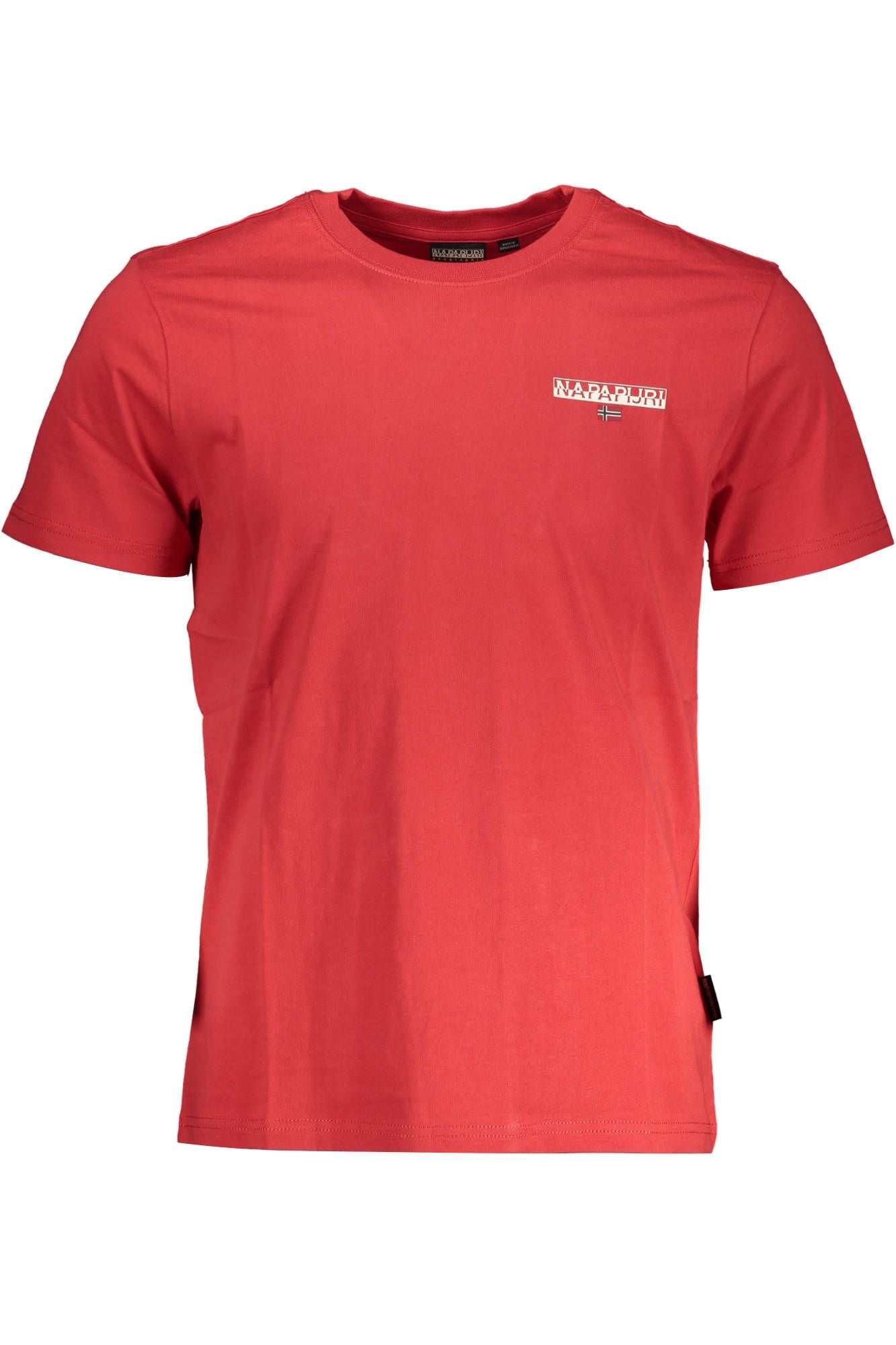 Rotes Baumwoll-T-Shirt für Herren