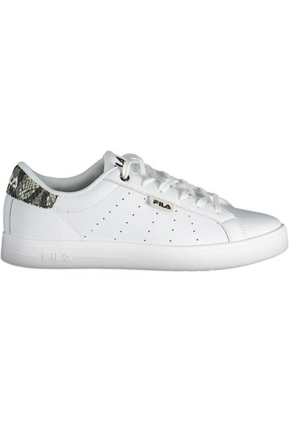 Weiße Leder Damen Sneaker