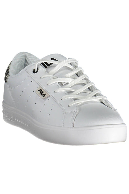 Weiße Leder Damen Sneaker