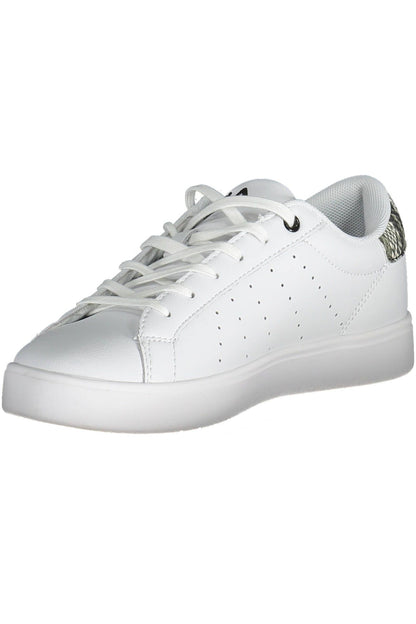 Weiße Leder Damen Sneaker