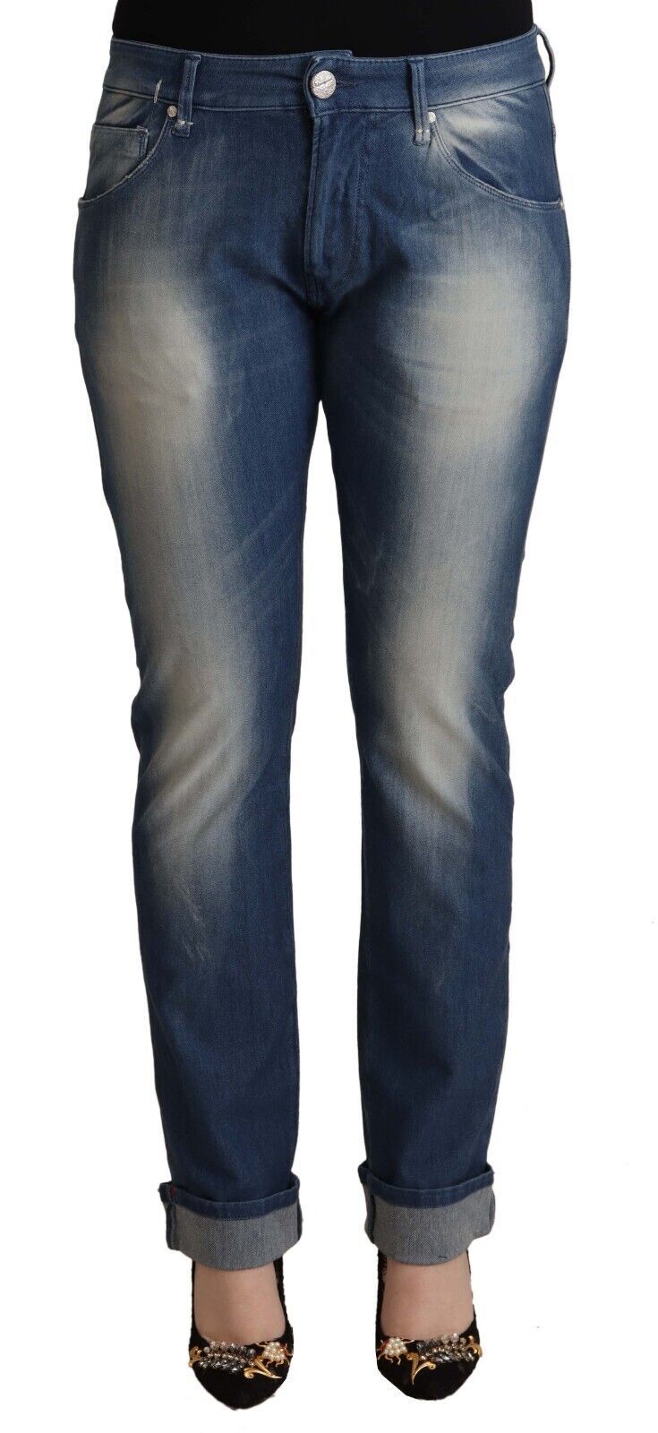 Schicke Skinny-Jeans mit mittlerer Taille