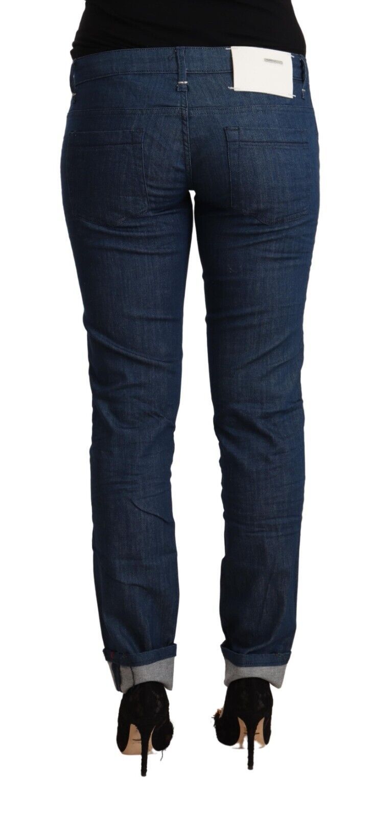 Schicker Skinny-Jeansstoff mit niedriger Taille