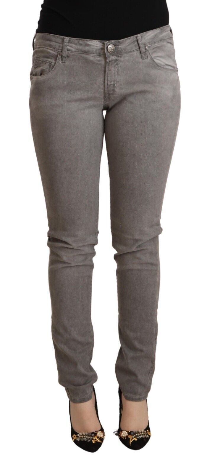 Schicke Skinny-Jeans aus Baumwollmischung mit niedriger Taille