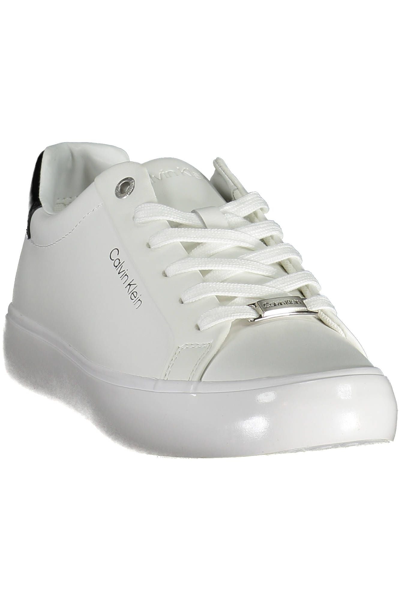 Weiße Leder Damen Sneaker