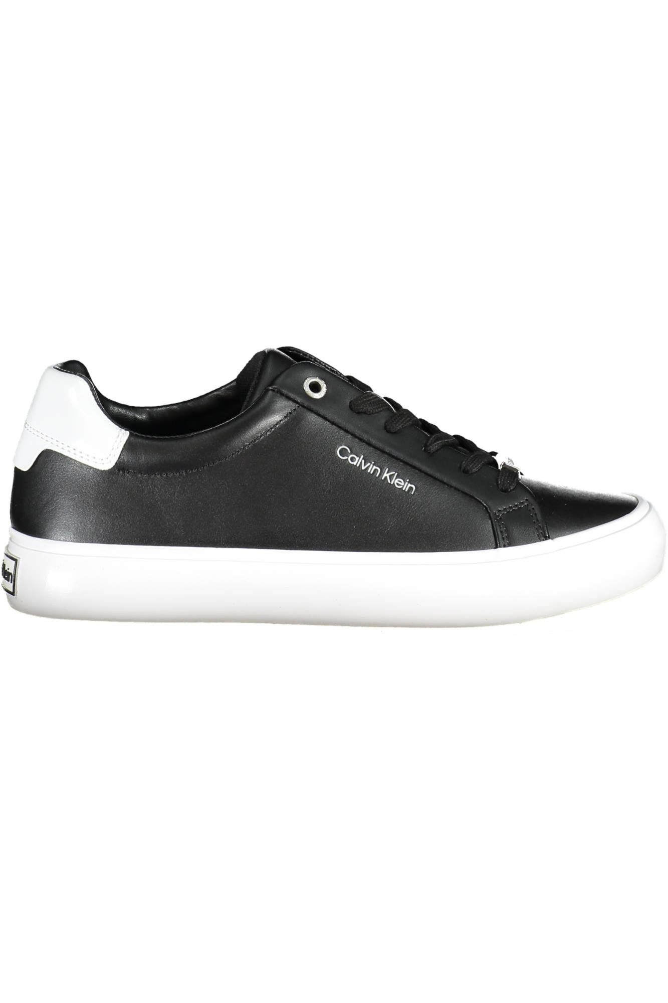 Black Leather Women Sneaker