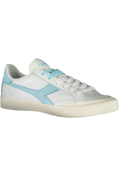 Weiße Leder Damen Sneaker