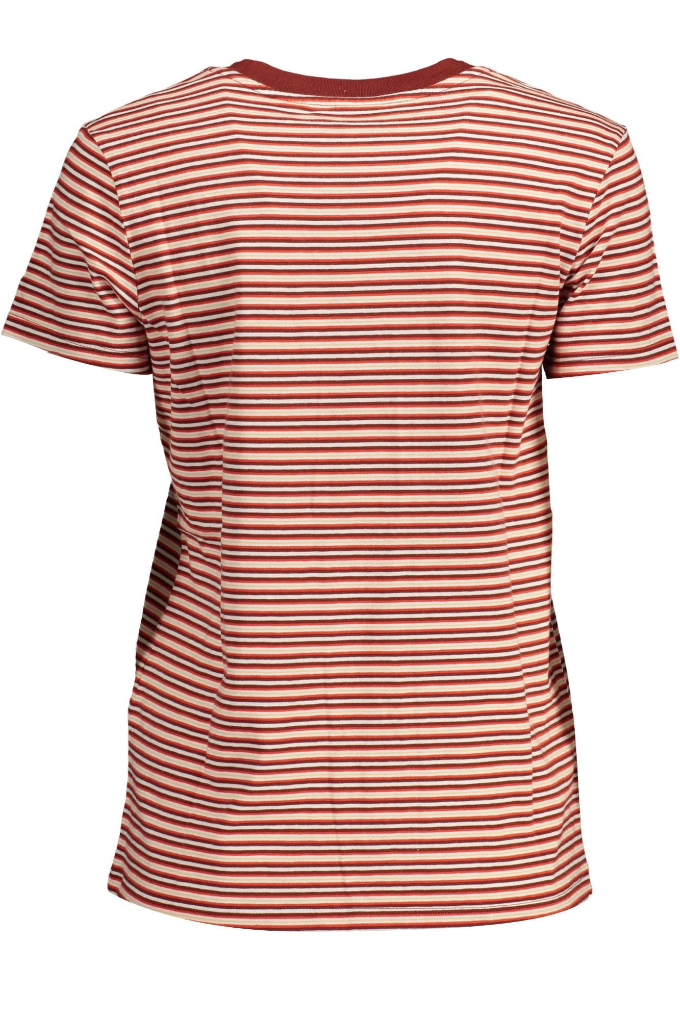 Rotes Baumwoll-T-Shirt für Damen