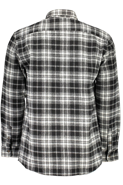 Black Polyester Men Shirt