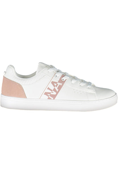 Weiße Leder Damen Sneaker