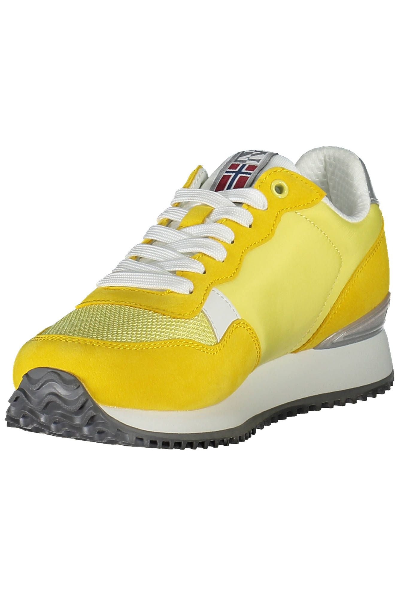 Yellow Polyester Women Sneaker