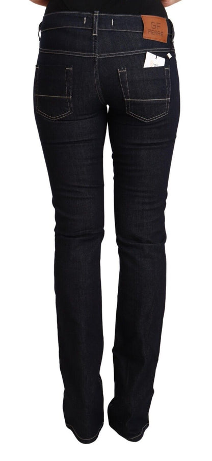 Schicke Low Waist Skinny Jeans in zeitlosem Schwarz