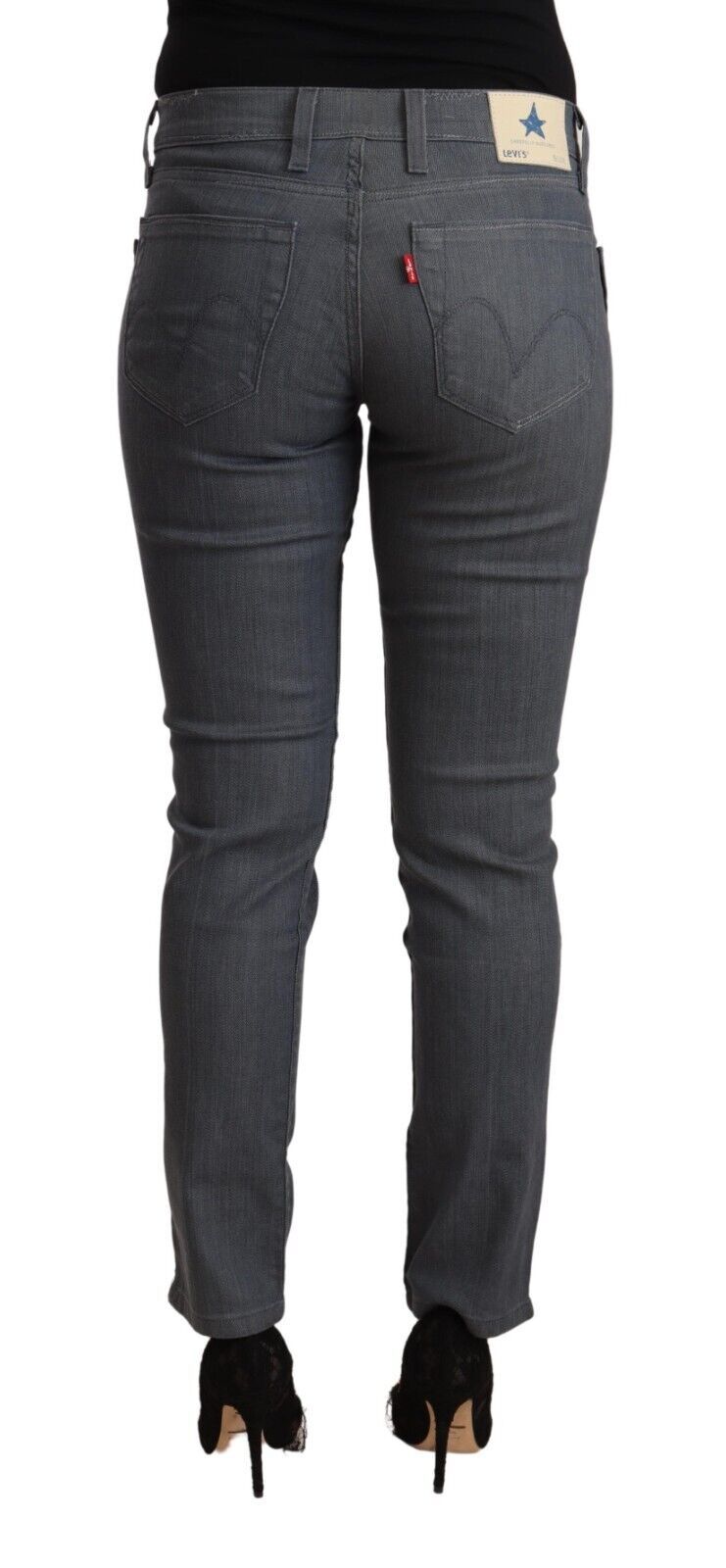 Schicker Slim Fit Denim Delight in Grau