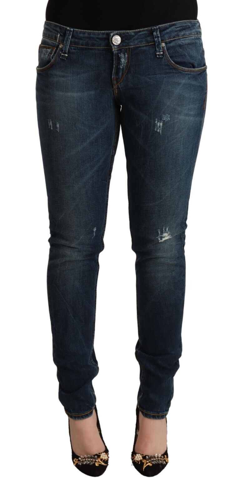 Schicke Skinny-Jeans mit niedriger Taille