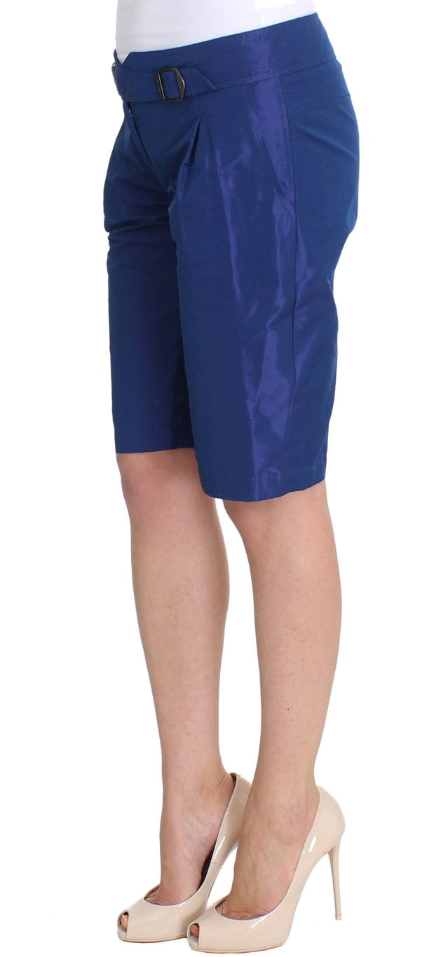 Schicke blaue Shorts mit mittlerer Taille