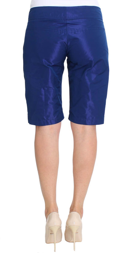 Schicke blaue Shorts mit mittlerer Taille