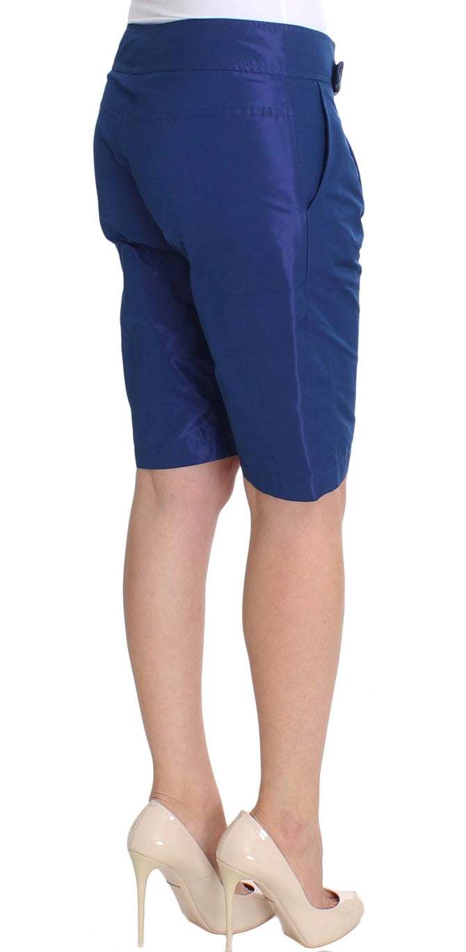 Schicke blaue Shorts mit mittlerer Taille