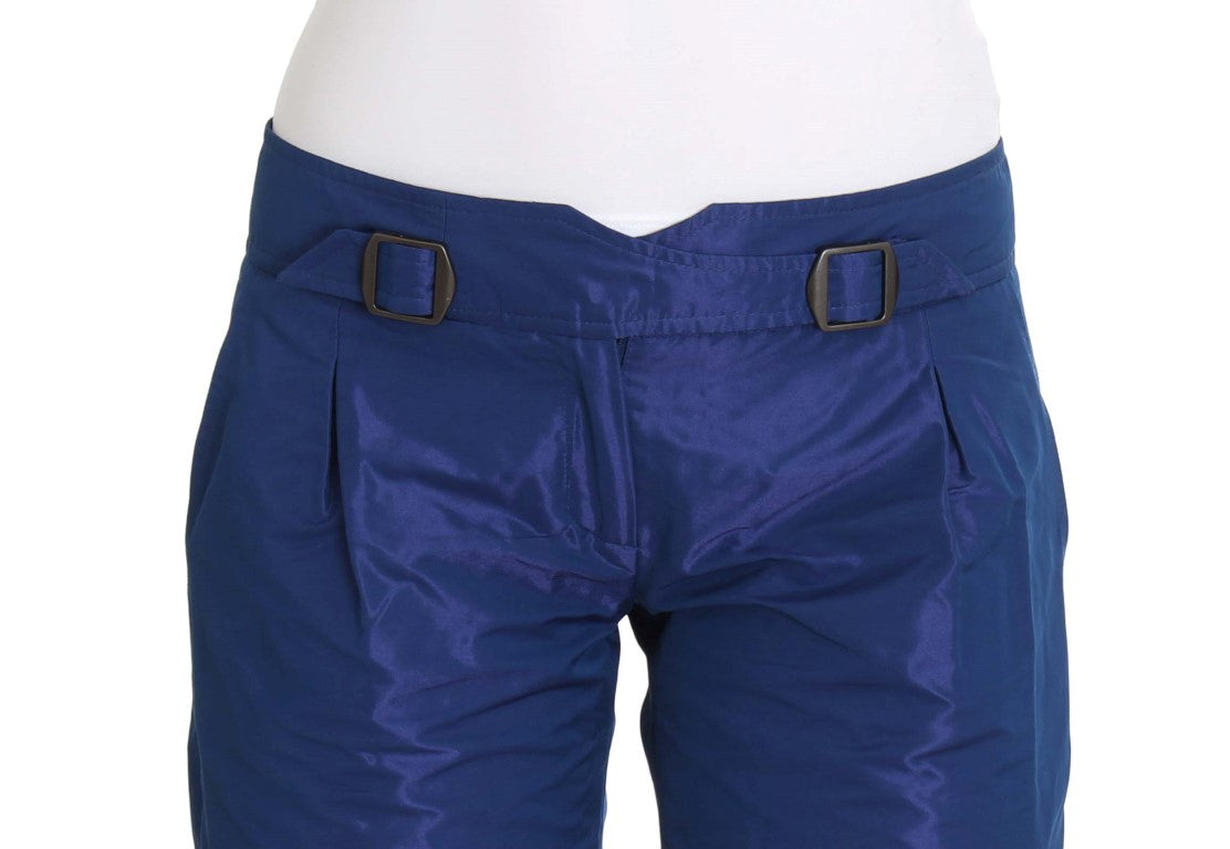 Schicke blaue Shorts mit mittlerer Taille