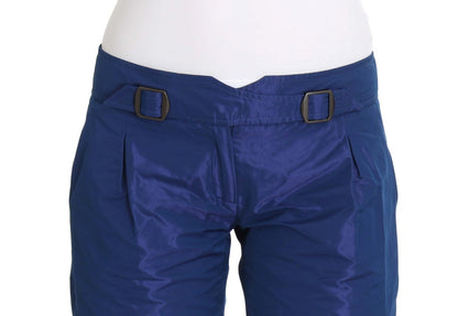 Schicke blaue Shorts mit mittlerer Taille