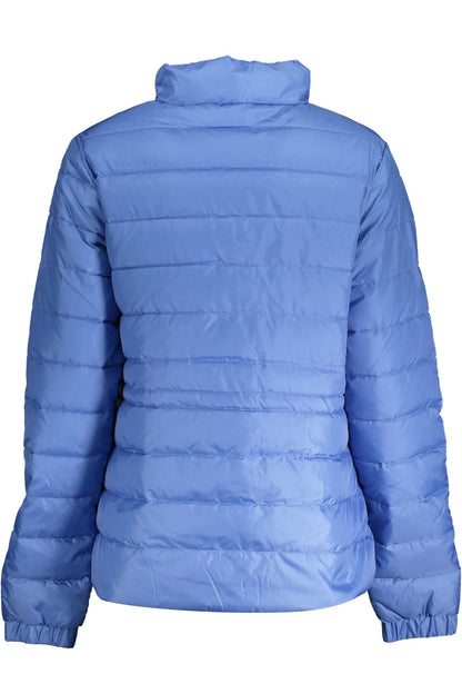 Hellblaue Polyester Damenjacke