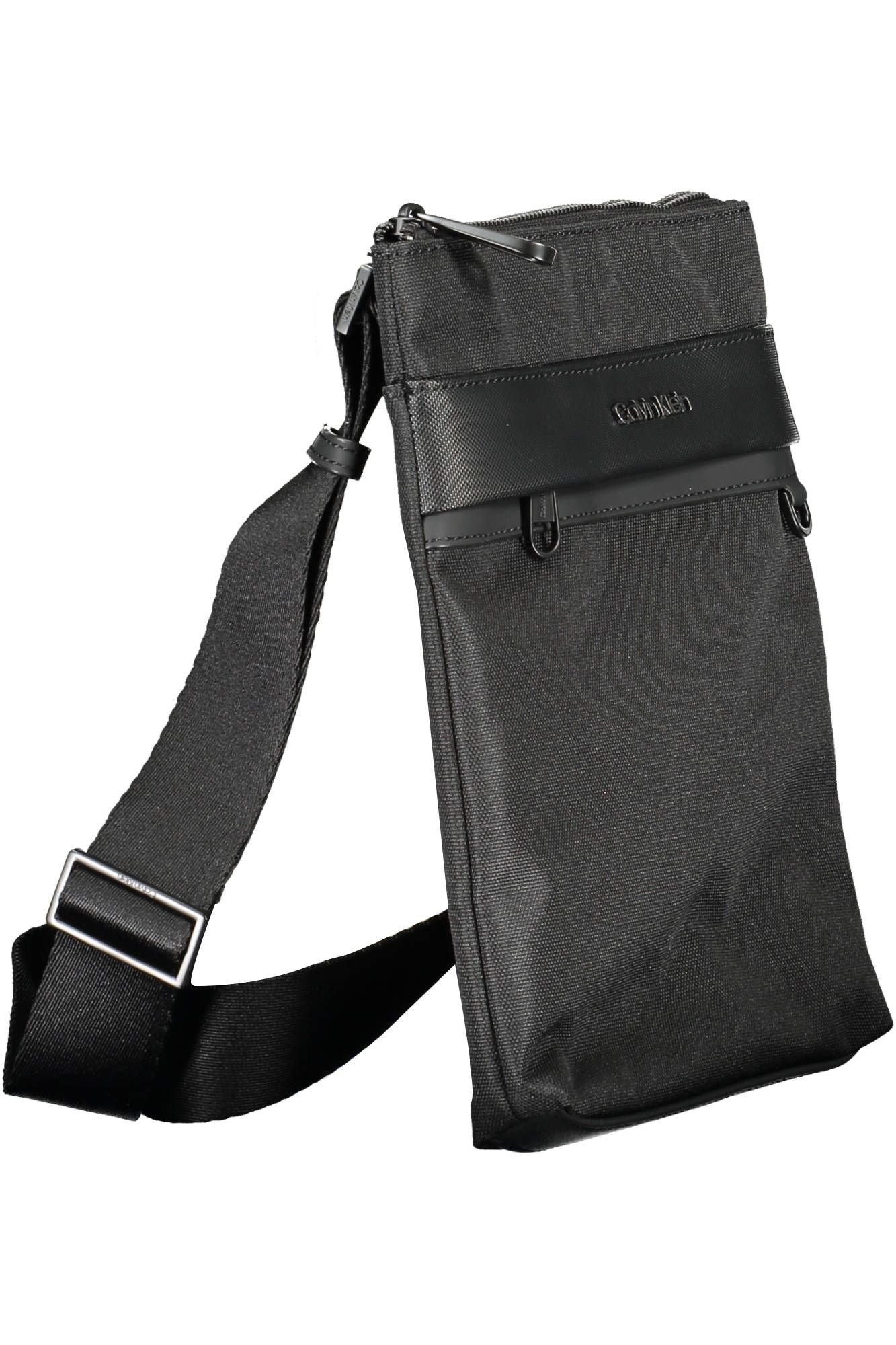 Black Polyester Men Shoulder Bag