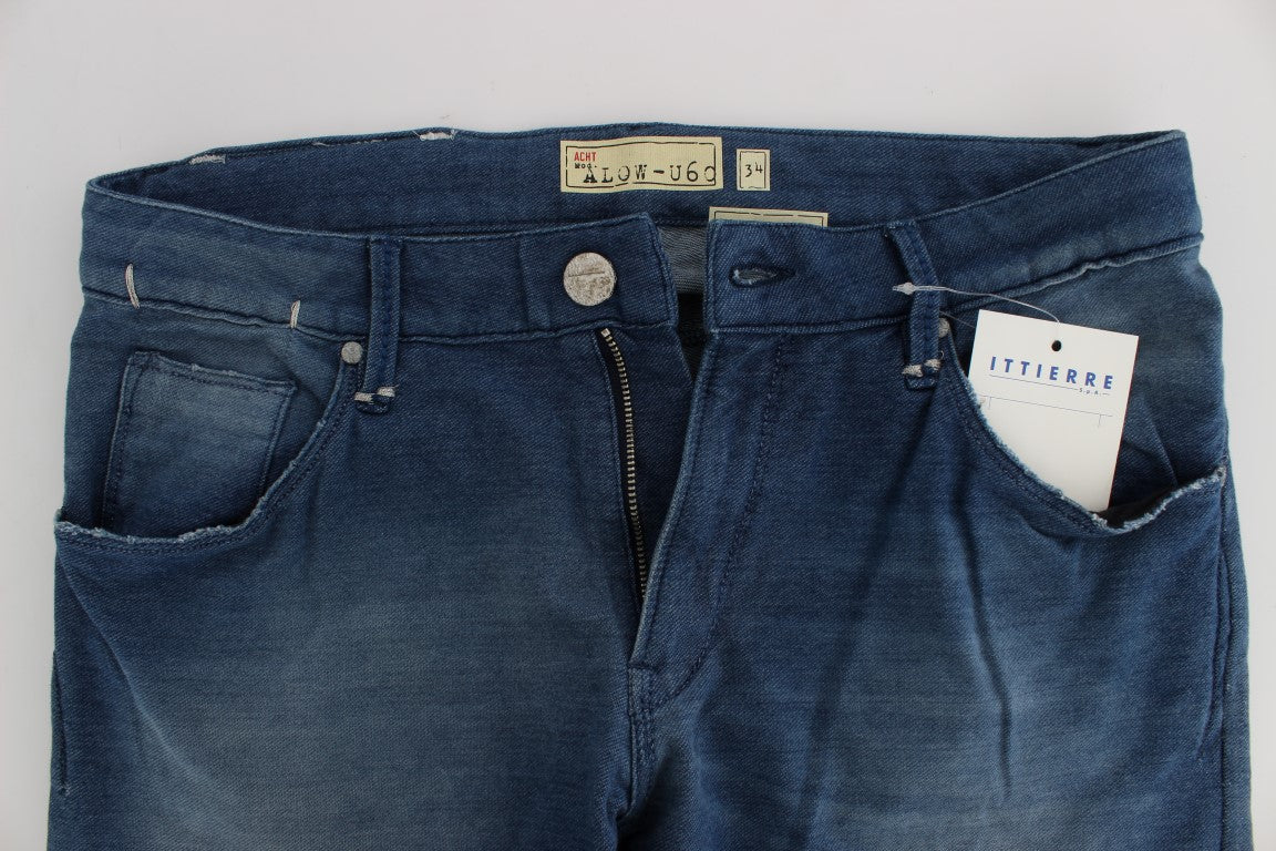 Slim Fit - Italienischer Denim in Blauverwaschen