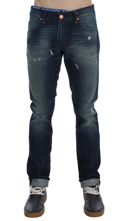 Schicke Slim Fit Jeans aus italienischem Denim