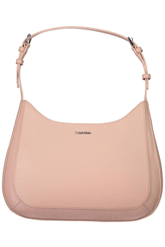 Rosa Polyester Damen Handtasche