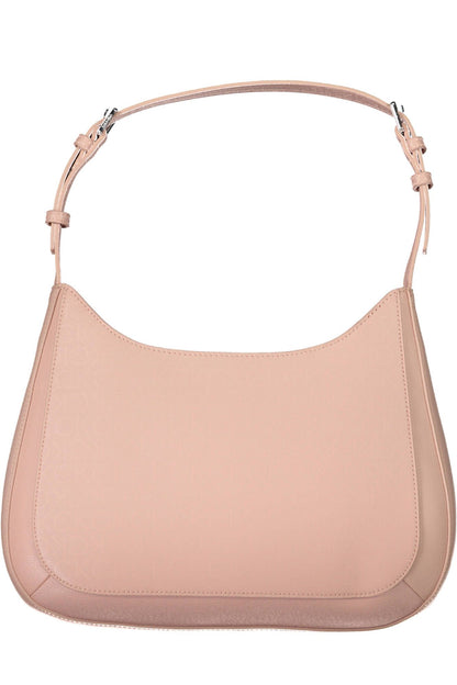 Rosa Polyester Damen Handtasche