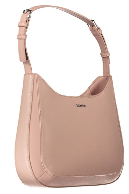 Rosa Polyester Damen Handtasche