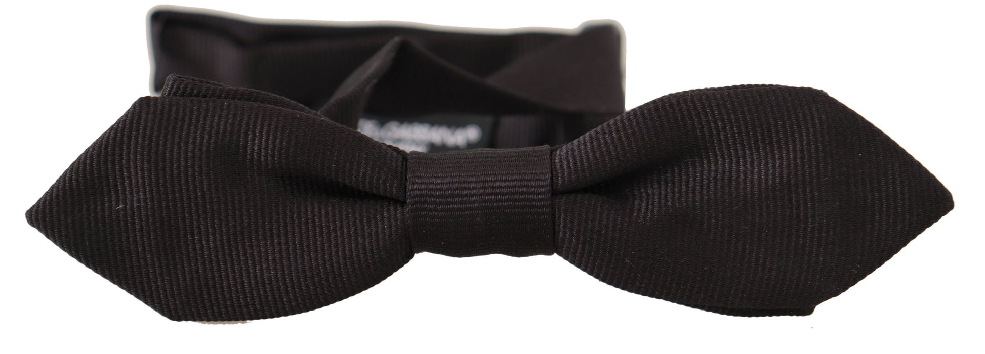 Elegant Black Silk Bow Tie