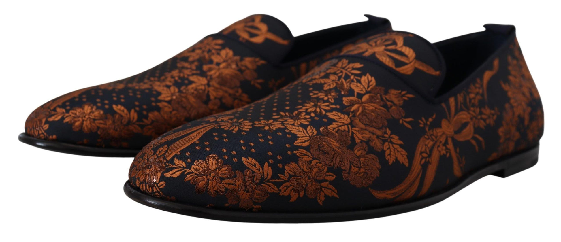 Elegante Slip-On-Loafer mit Blumenmuster