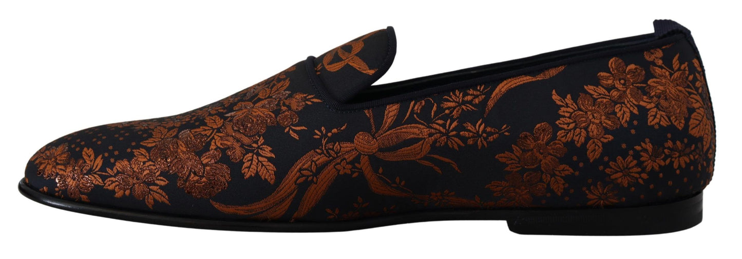 Elegante Slip-On-Loafer mit Blumenmuster