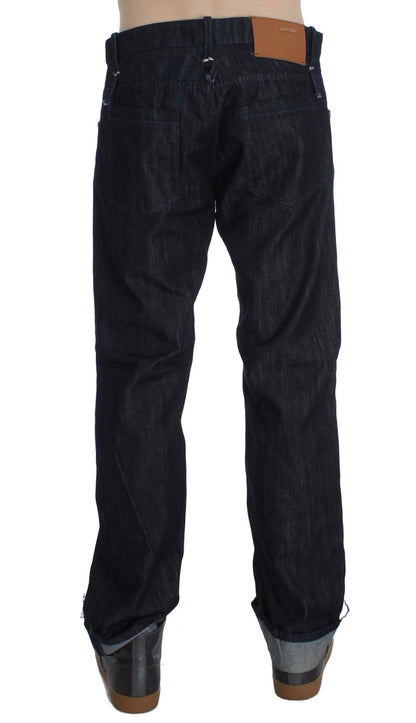 Elegante Straight Fit Blaue Herren Jeans