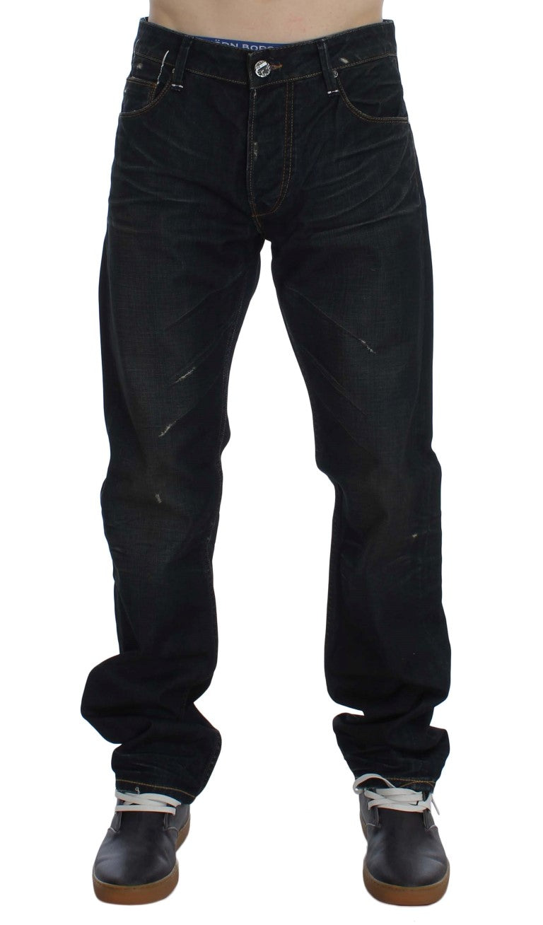 Elegante Straight Fit Jeans in Dunkelblau