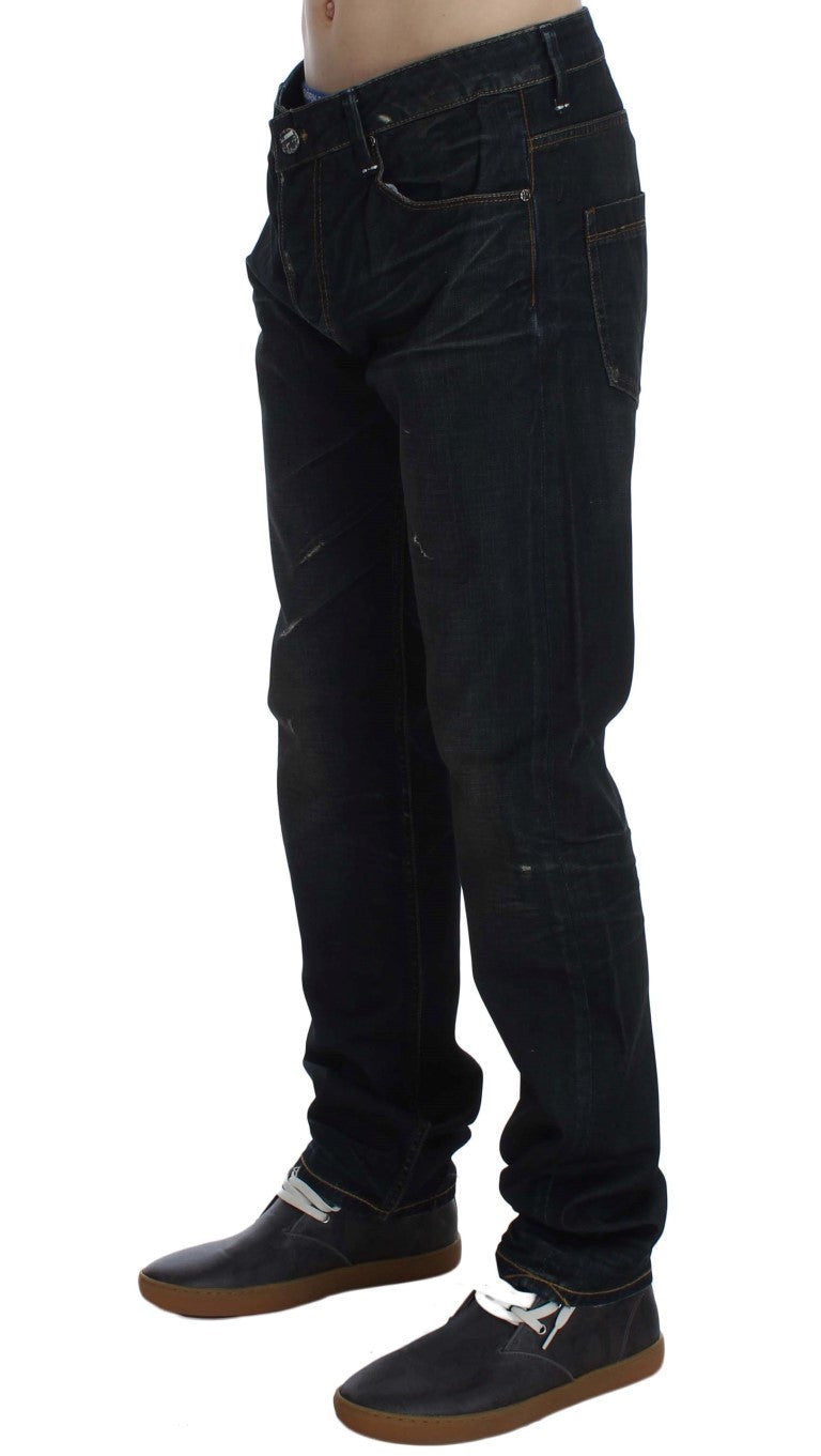 Elegante Straight Fit Jeans in Dunkelblau