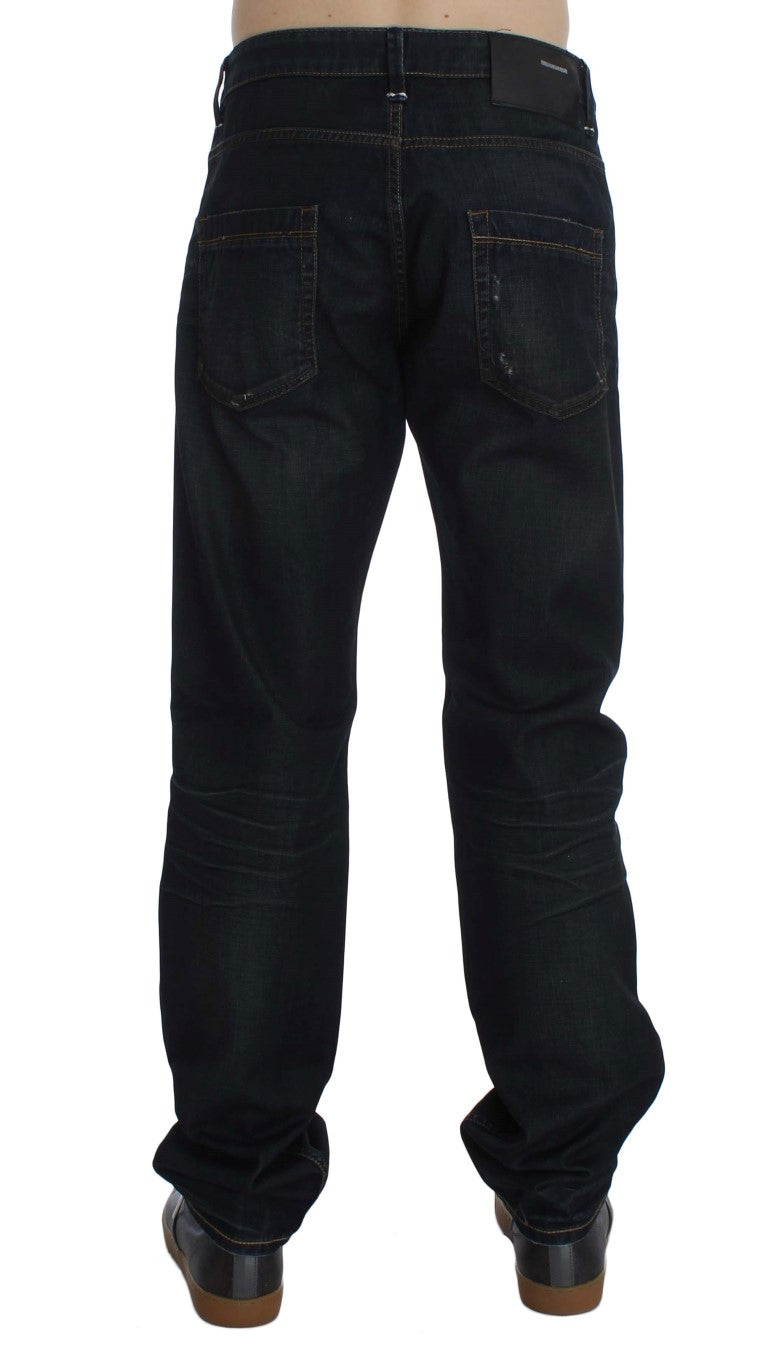 Elegante Straight Fit Jeans in Dunkelblau